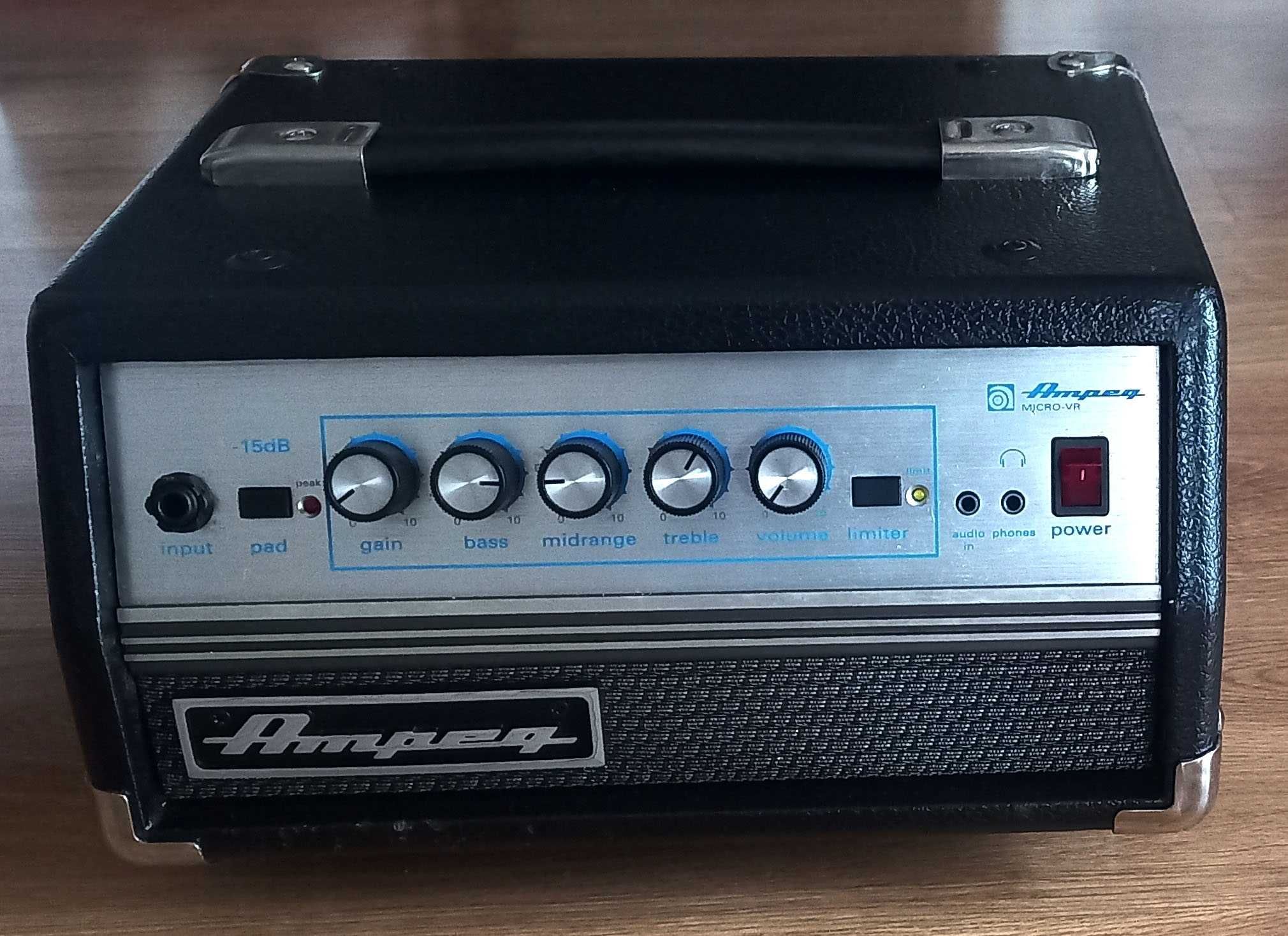 Ampeg Micro VR 200-Watt Compact Solid State Bass Amp Head + CASE!!!