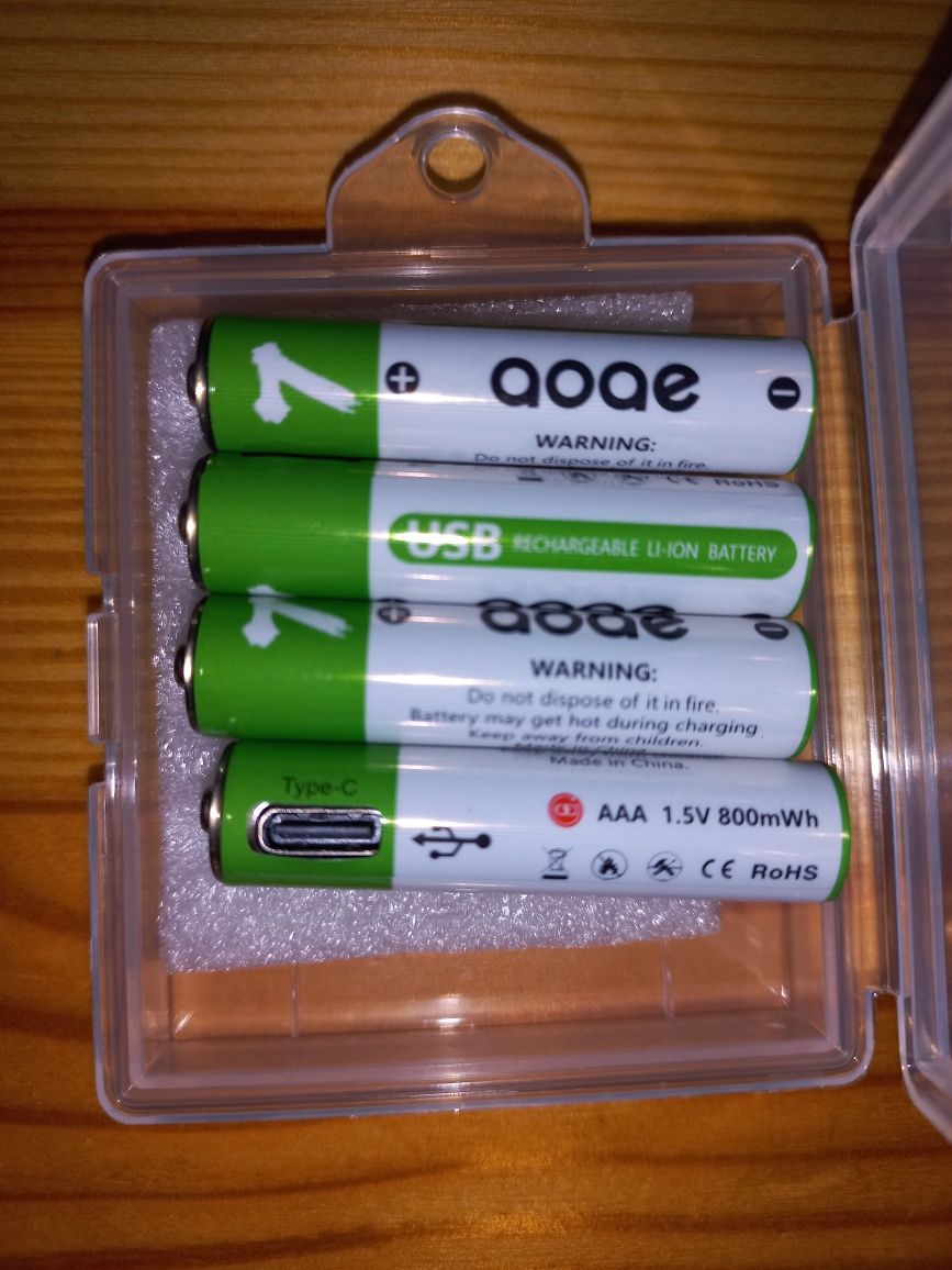 Аккумулятор AAA 1,5V Li-Ion 800mAh (Type C)