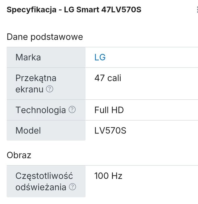 Tv 47 cali LG Smart Tv