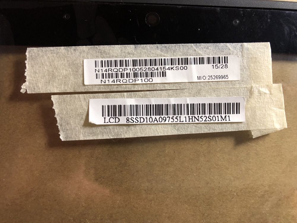 Digitizer dotyk Lenovo ThinkPad X1 węglowy