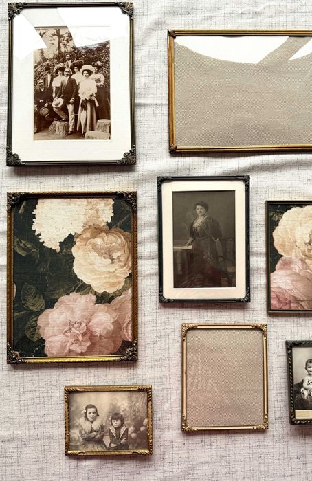 Metalowa ramka na zdjęcie nr 14 Rama. Oprawa. Stare zdjęcie. Vintage.