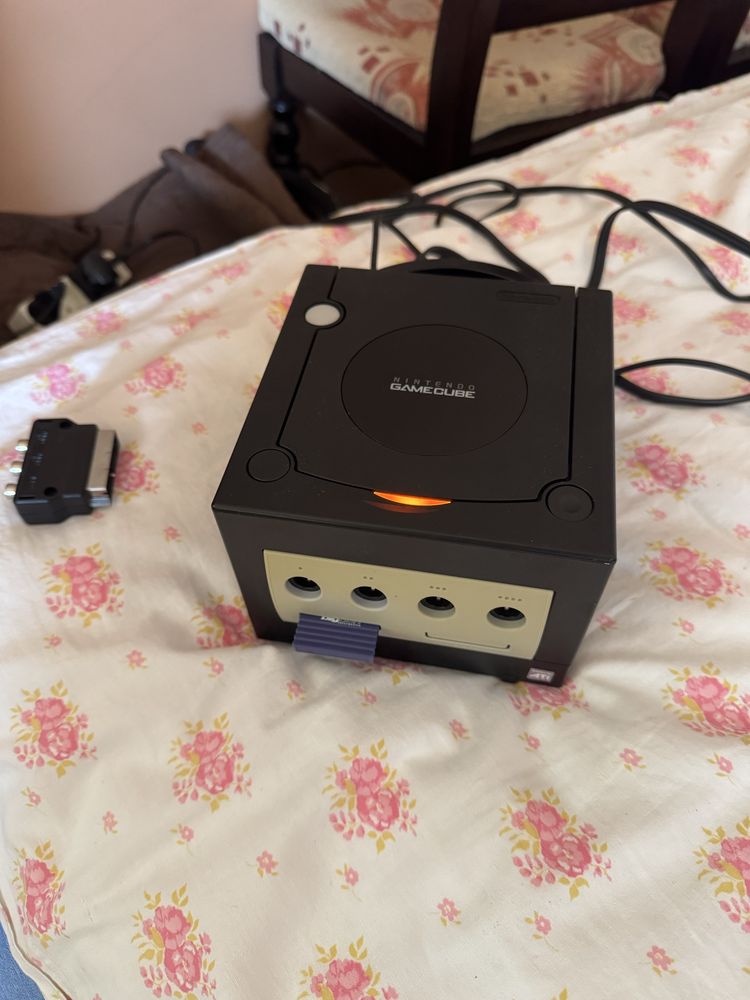 Gamecube czarny zestaw 4 oryginalne pady i memorka