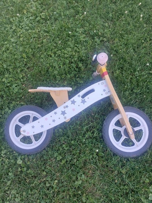 Rowerek biegowy drewniany