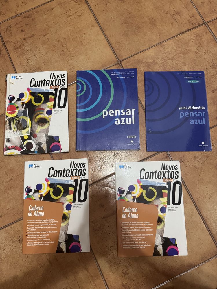 Filosofia 10 ano - Livro e Cadernos de exercicios