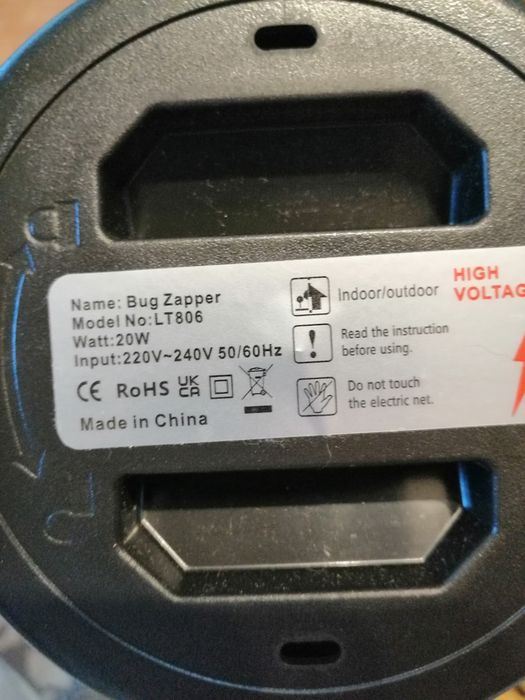 Lampa przeciw komarom 4500 V, 20 W, UV Elektryczny zabójca owadów,