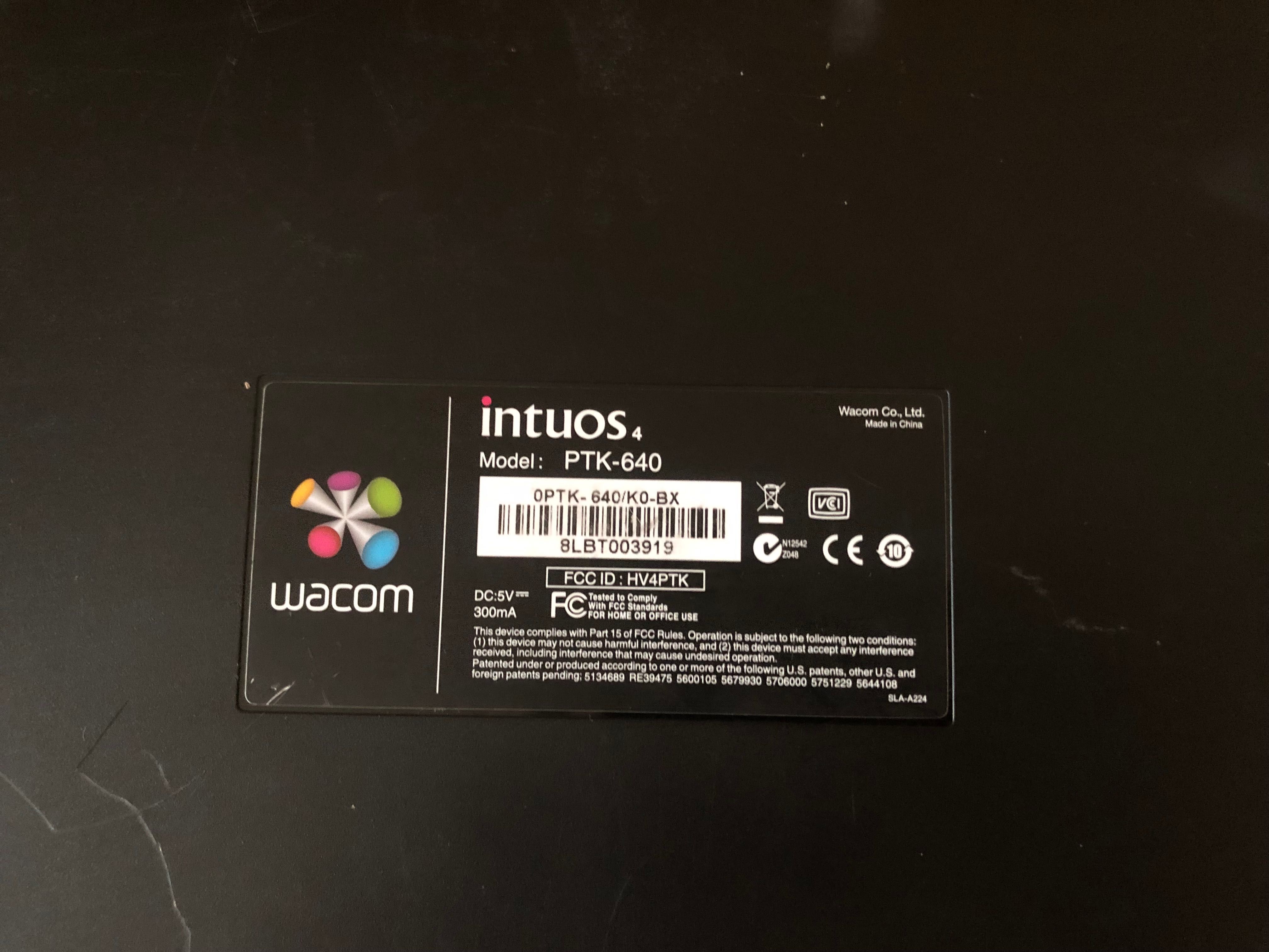 Tablet wacom intuos 4