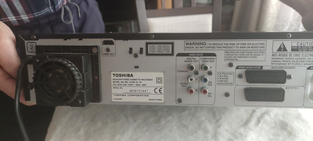 Nagrywarka DVD/video z twardym dyskiem 160 GB