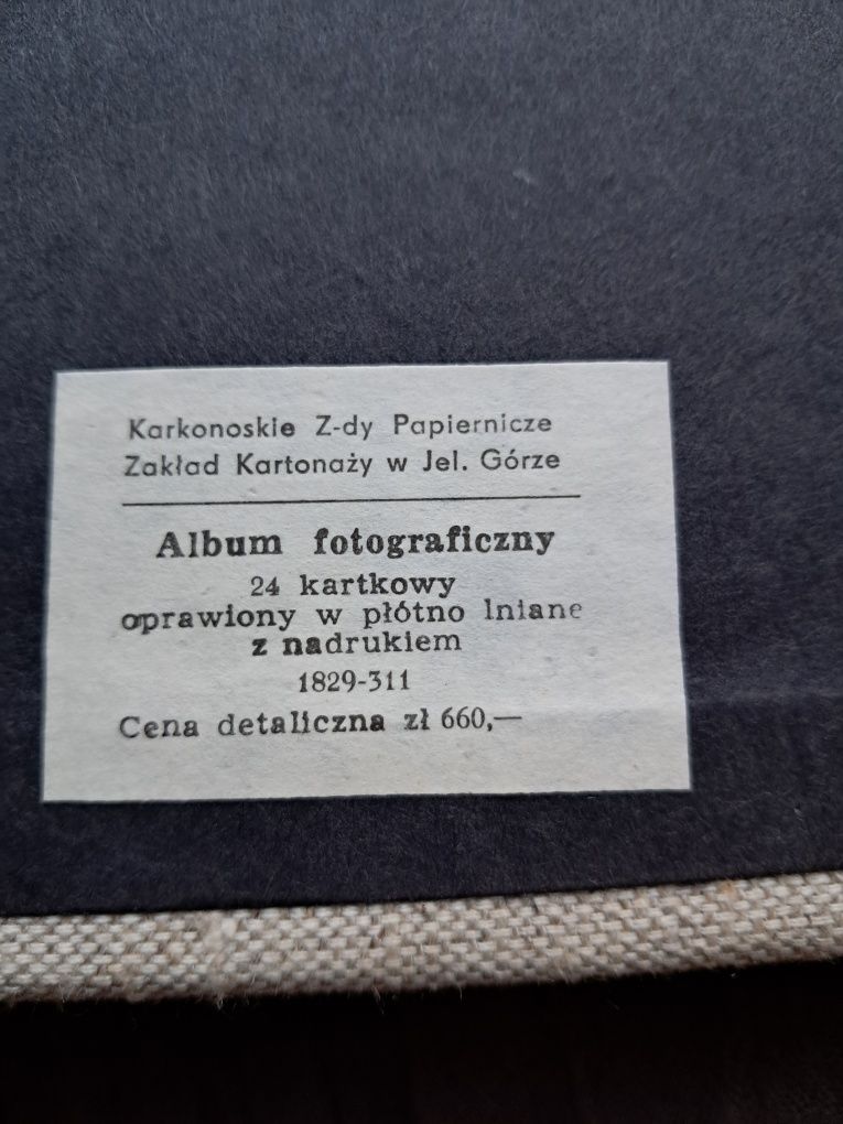 Stary album fotograficzny VINTAGE