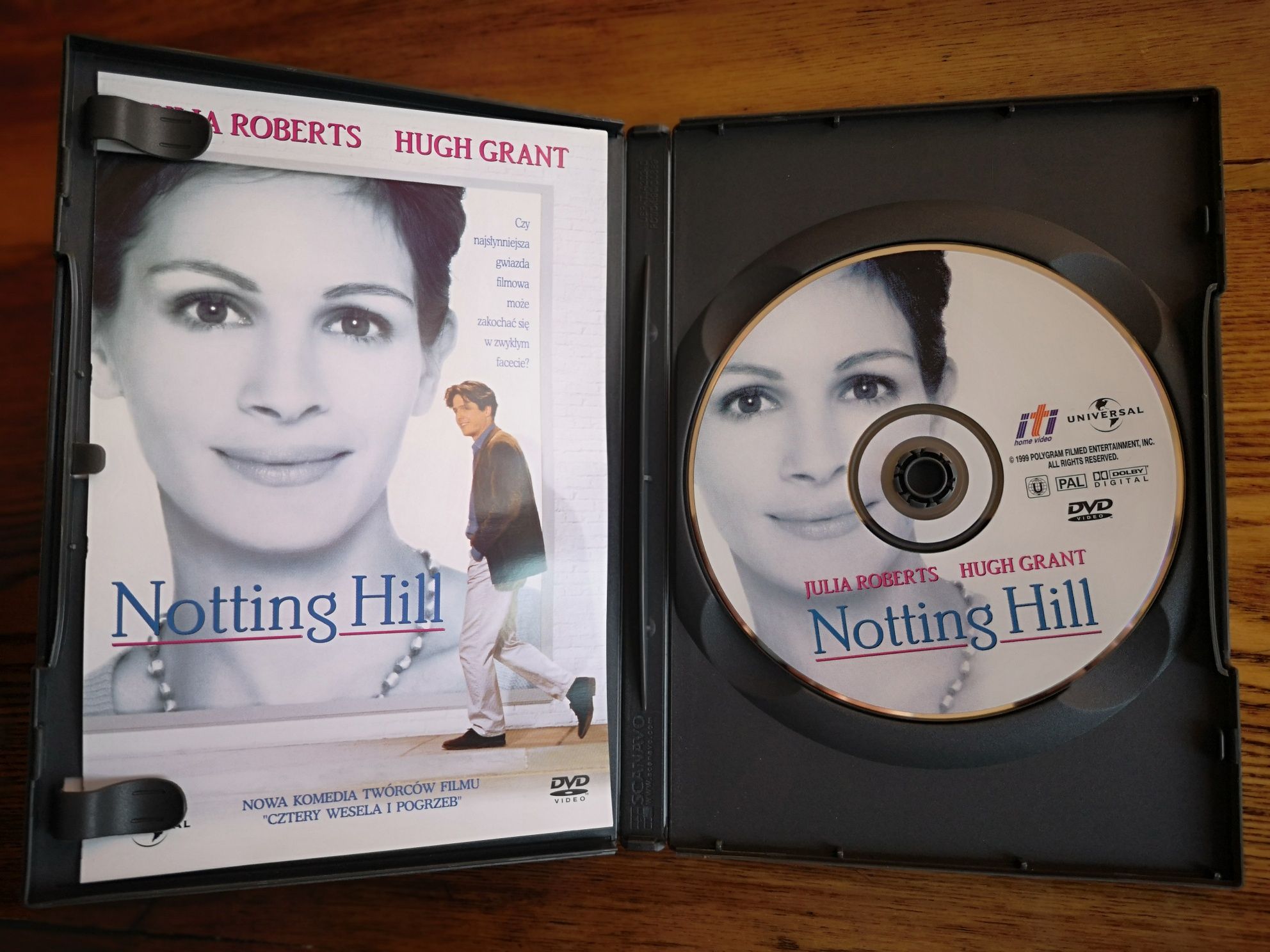 Płyta DVD: Nothing Hill - Julia Roberts, Hugh Grant