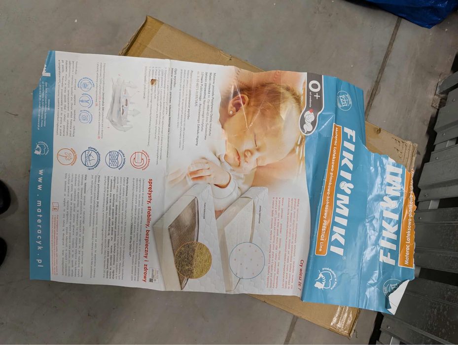 Materac dzieciecy lozeczko 70x140 Fiki Miki lateksowo kokosowo pianka