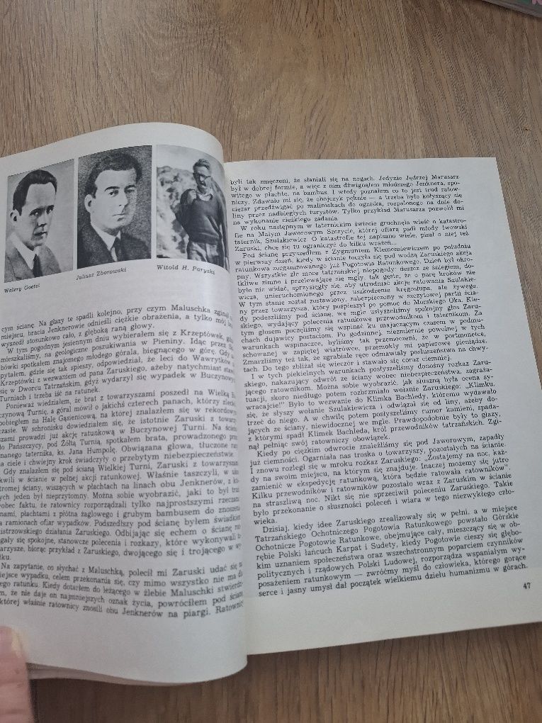 Stara książka z czasów PRL. Sygnały z gór.Z dziejów GOPR, PTTK