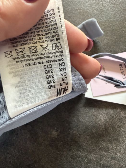 Бюстгальтер H&M 75B super push. Новые с бирками