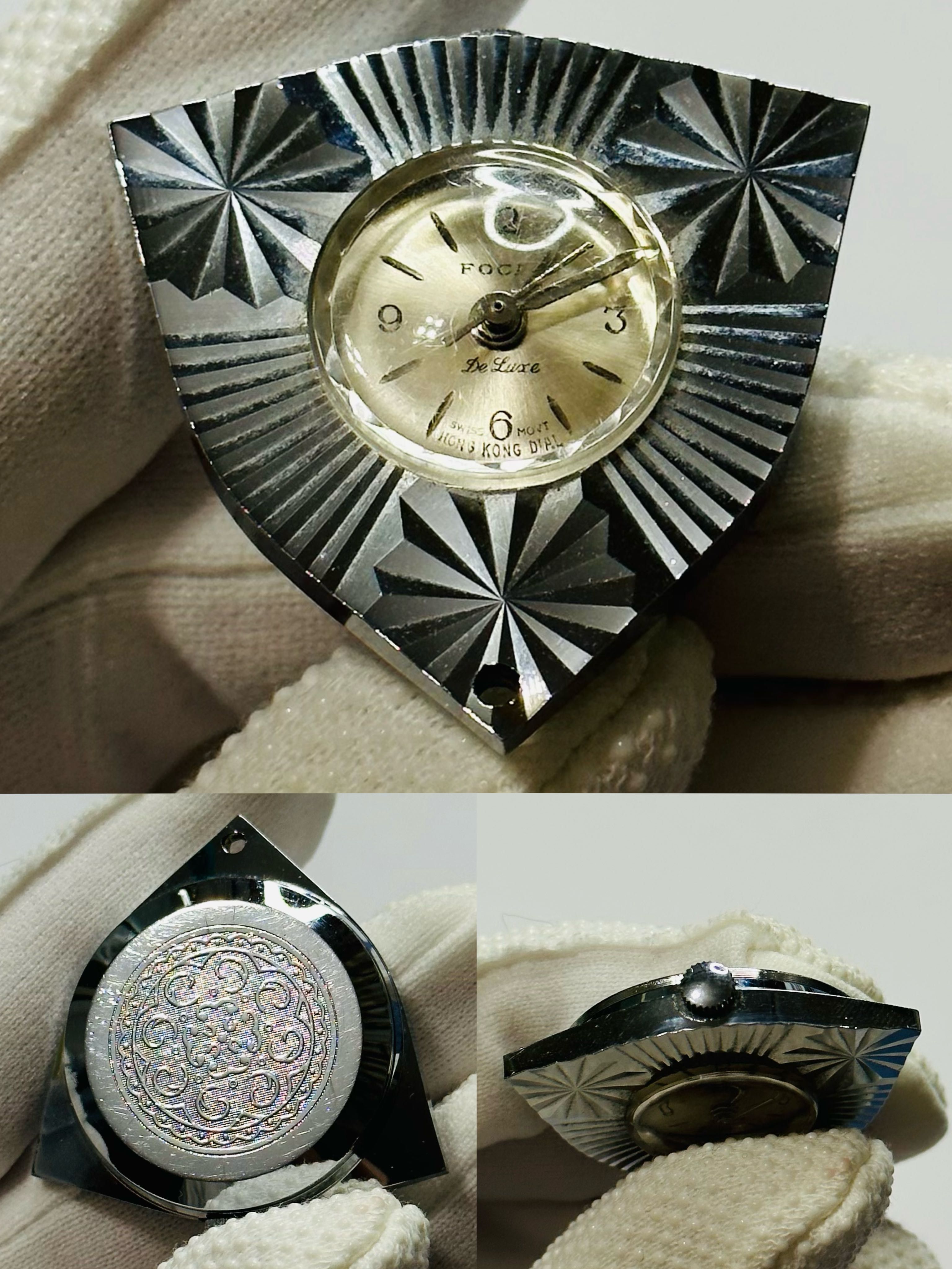 Елегантний механічний металевий годинник-підвіска FOCAL De Luxe