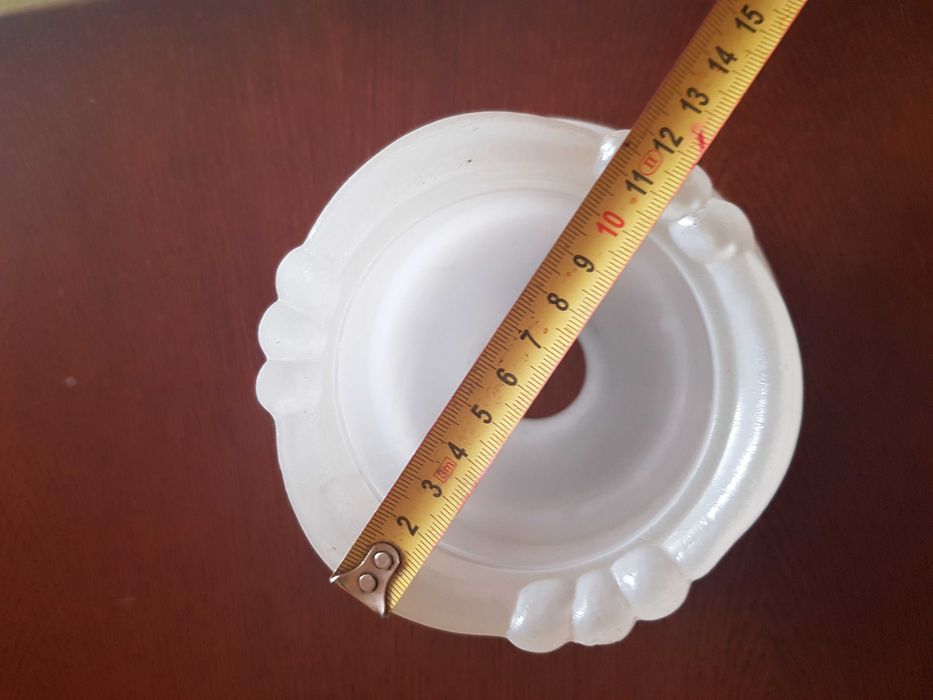 2 szklane klosze PRL