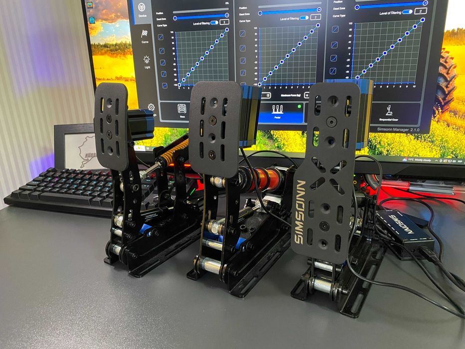 Педалі для симрейсингу Simsonn Plus X Racing + Haptic Reactor