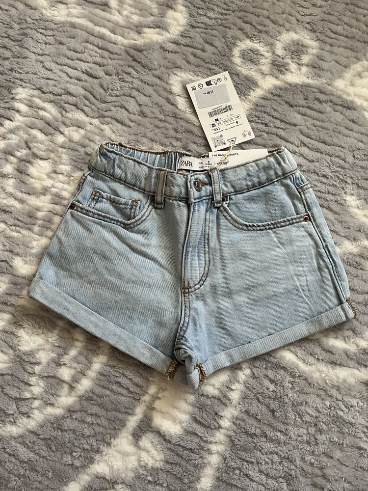 Krótkie spodenki szorty dżinsowe 110 Zara