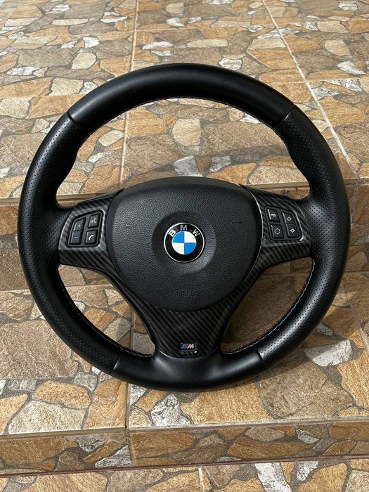 М руль BMW E90 E91 E87 E93 E92 Родная кожа БМВ Е90 Е91 Е92 Е93