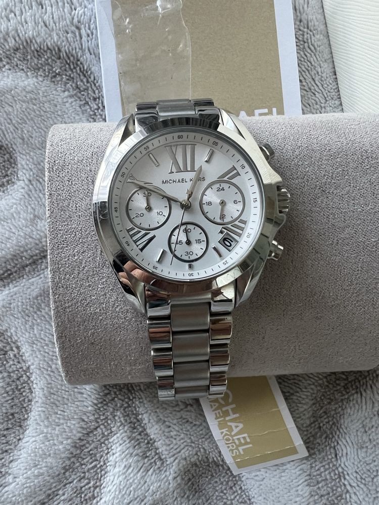 Жіночий наручний годинник Michael kors колекція Bradshaw часи срібні