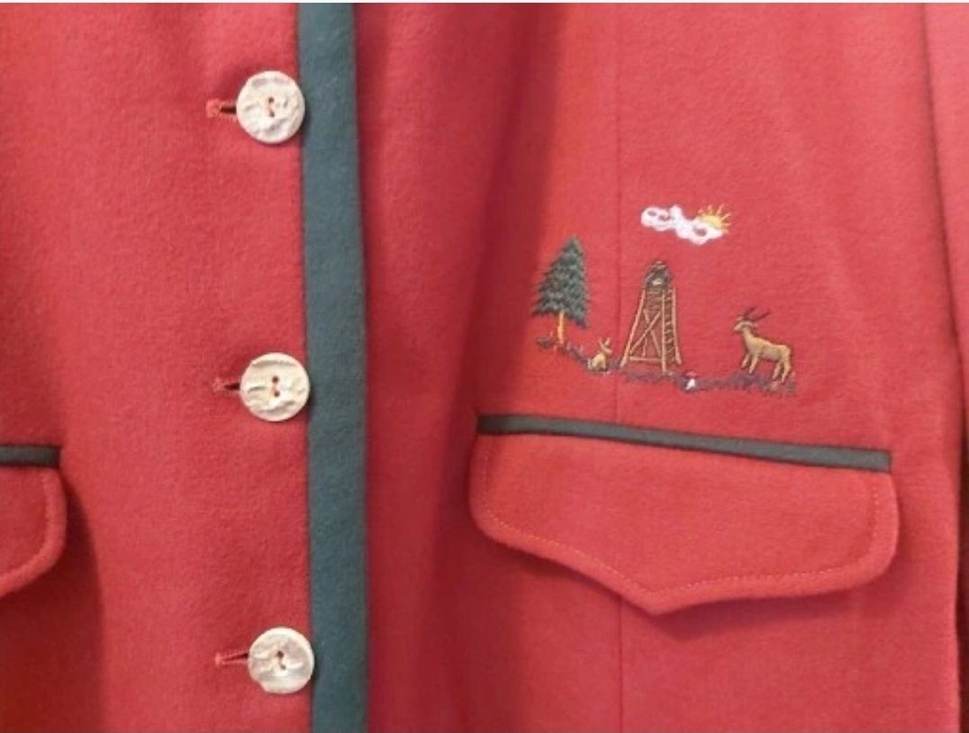 Elegancka niemiecka damska marynarka myśliwska M/L.