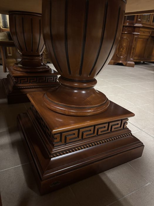 Zestaw Styl Versace Rozkładany Stół 8 Krzeseł 10 osób Novalinea Italy