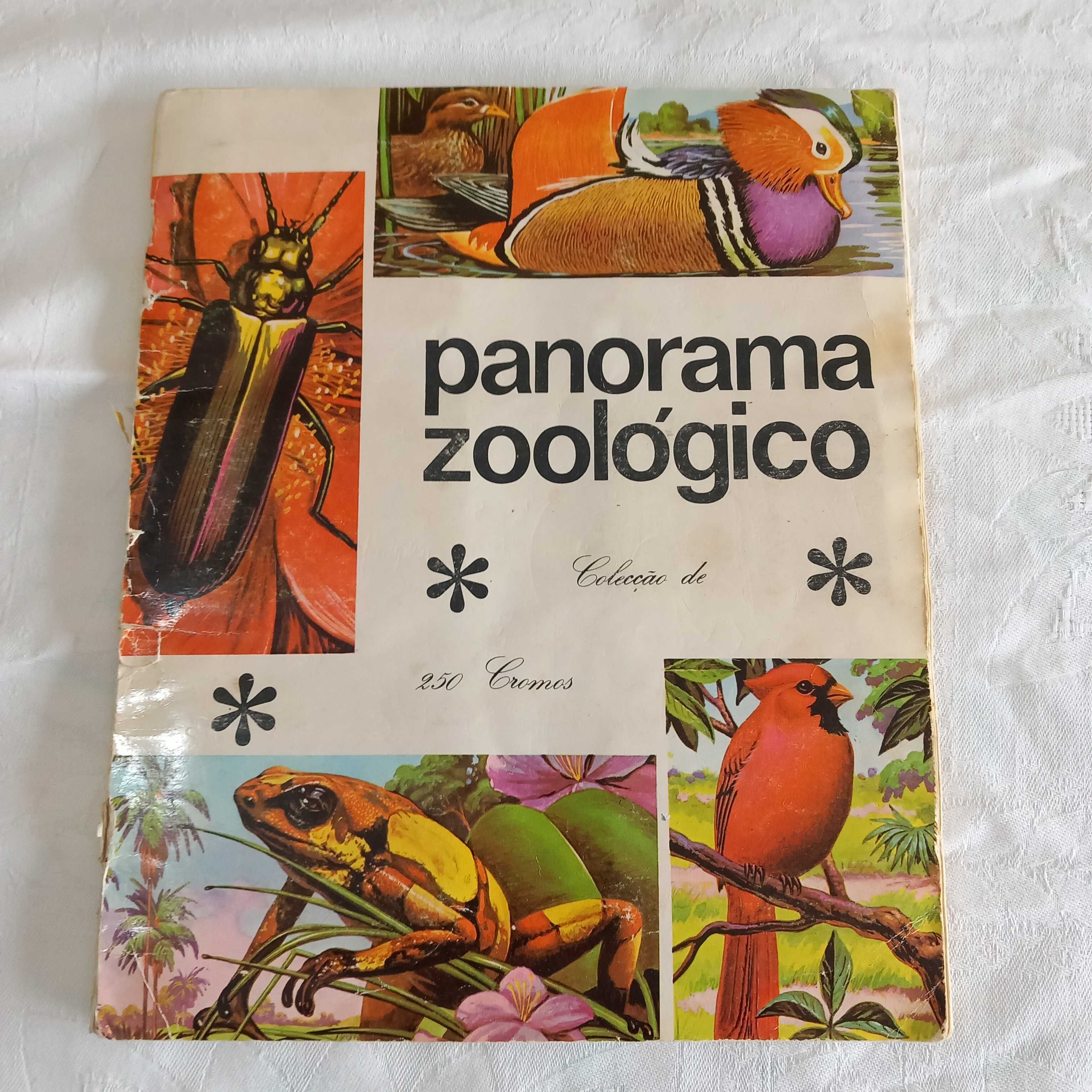 Caderneta de cromos completa Panorama Zoológico