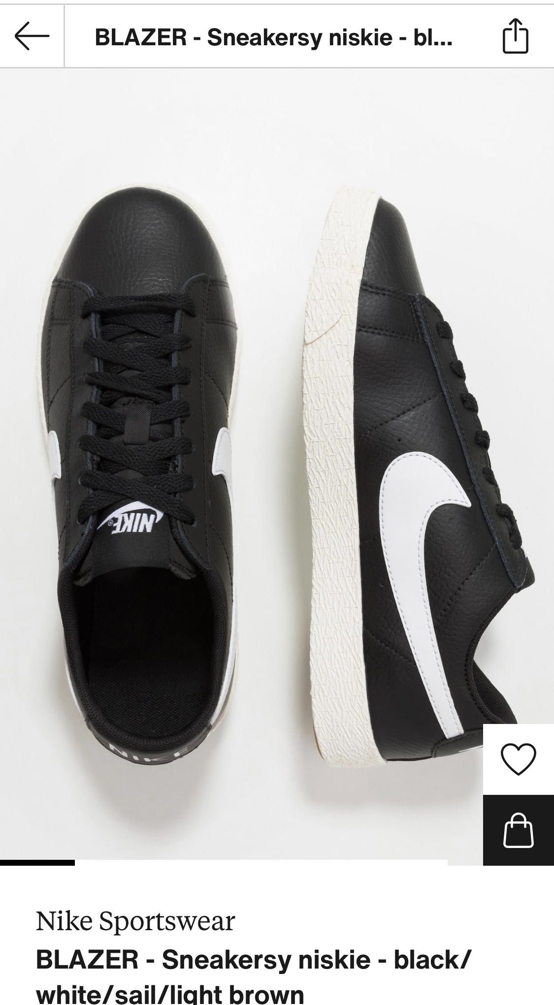 Sneakersy niskie Nike, r. 36,5