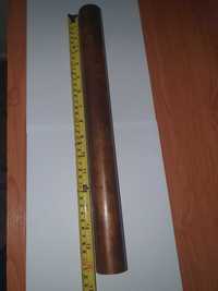 Pręt wałek miedziany miedź fi40 40mm, długość 41cm