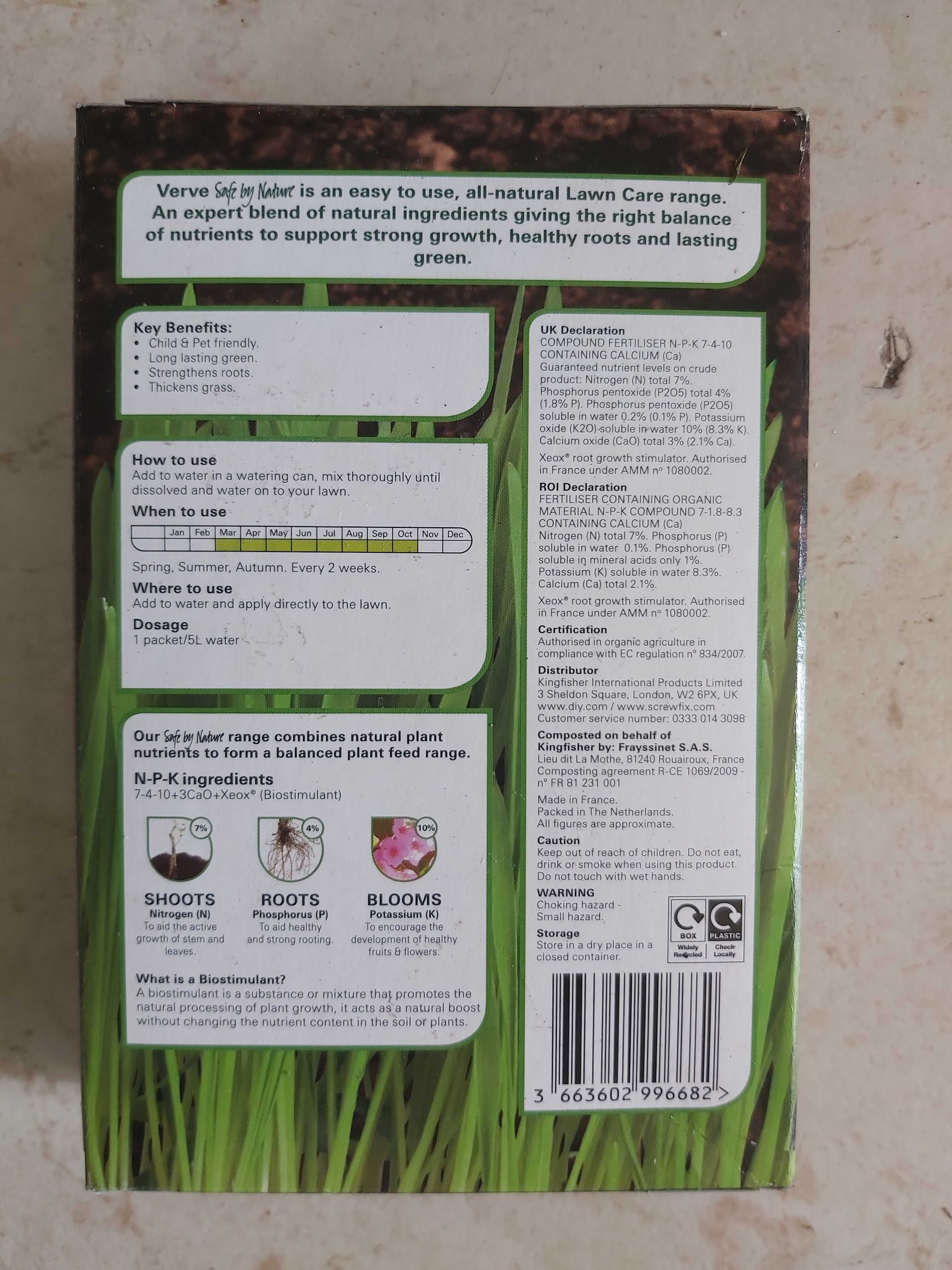 Nawóz do roślin w saszetkach - azot fosfor potas szybkodziałający