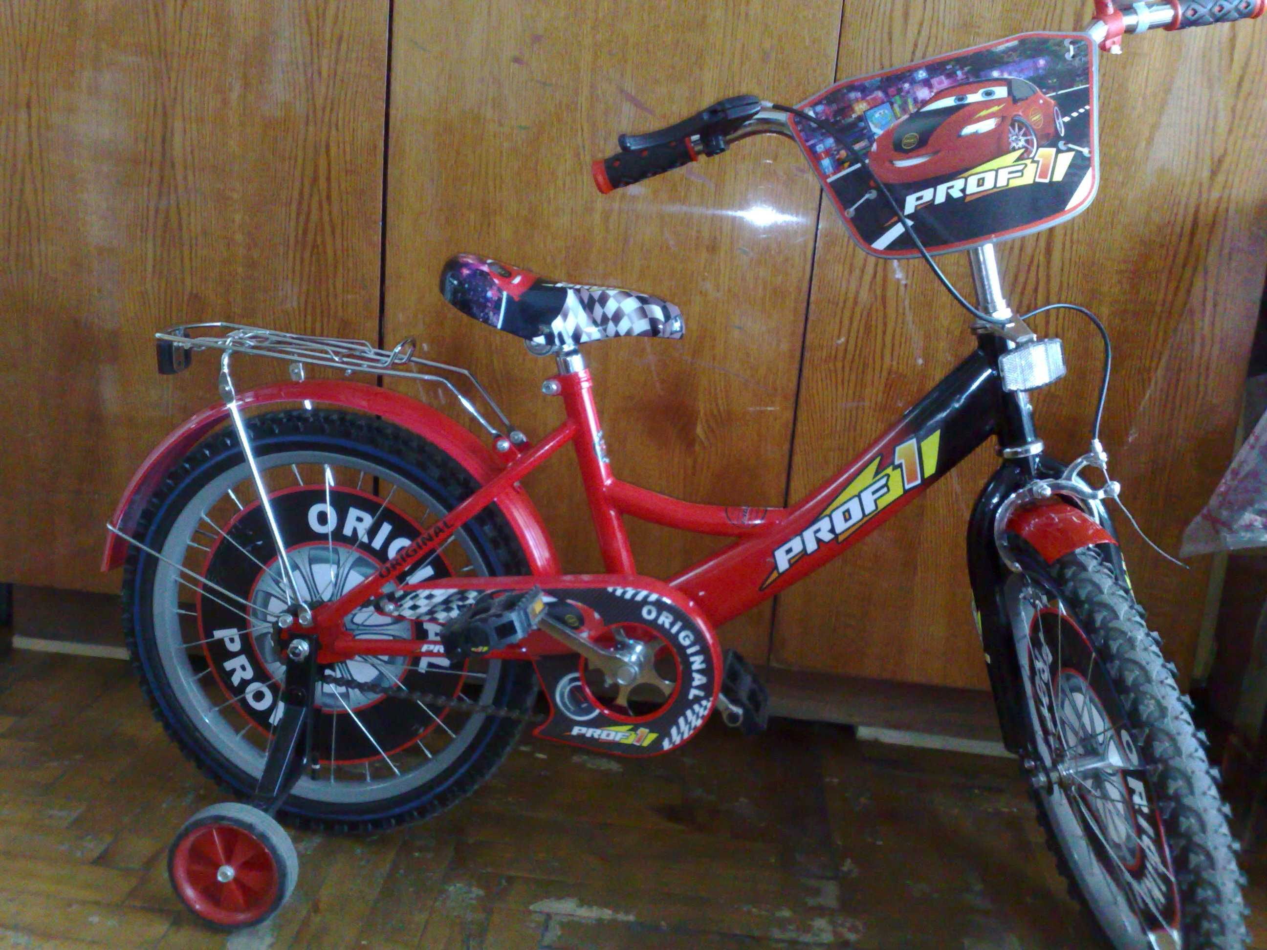 Детский велосипед, красный, 18 дюймов
