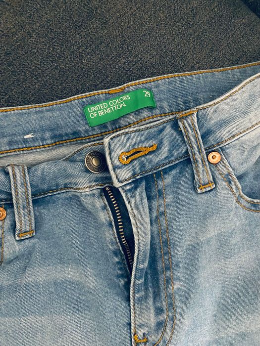 Spodnie jeansy slim kobiece Benetton 29