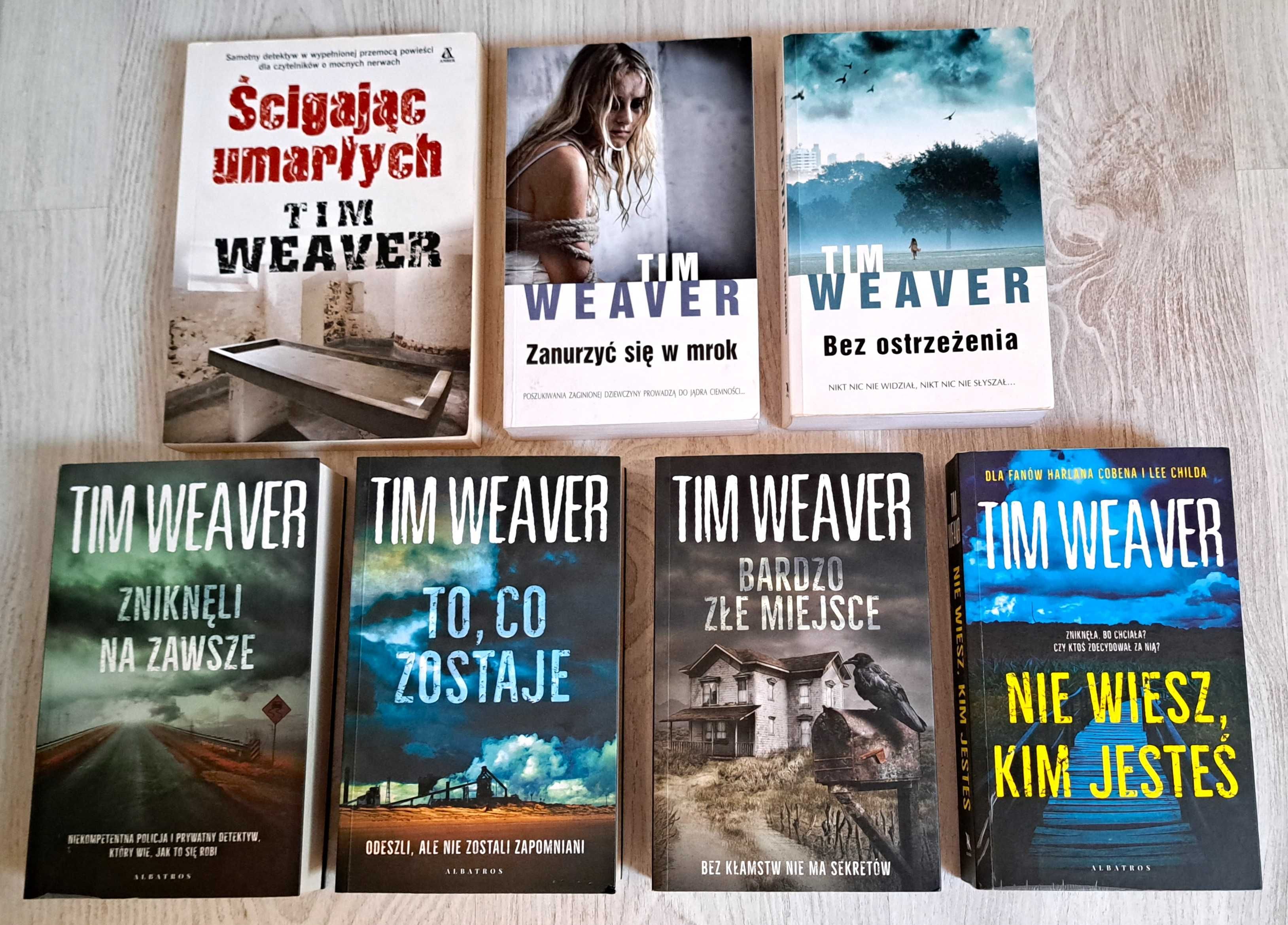 7x Tim Weaver Ścigając umarłych Zanurzyć się w mrok Bez ostrzeżenia