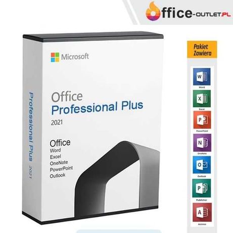 Nowy Microsoft Office 2021. Certyfikat Legalności. Instaluj za 15 min.