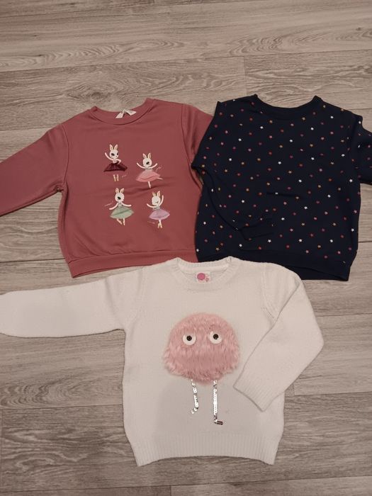Bluza dla dziewczynki H&M rozmiar 110-116 zestaw