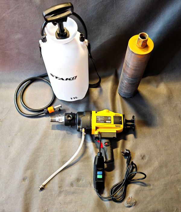 Wiertnica Ręczna Wabrotech WT202 + Głowica 110mm + Zbiornik  2300W