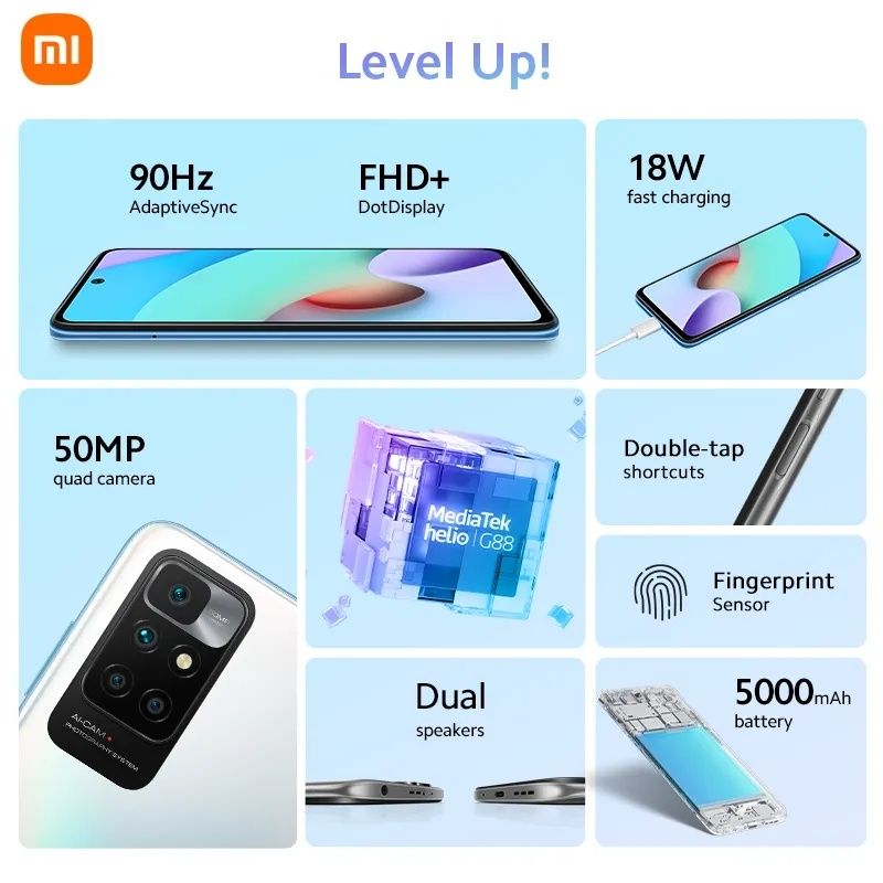 Смартфон Xiaomi Redmi 10 4/128 NFC новые запечатанные