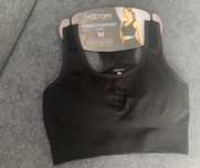 NOWY stanik Top sportowy M czarny