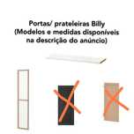 Porta estante Billy oxberg prateleira