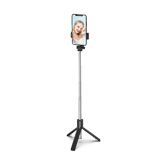 Selfie stick WRY1S teleskopowy tripod 0.7m na telefon - czarny