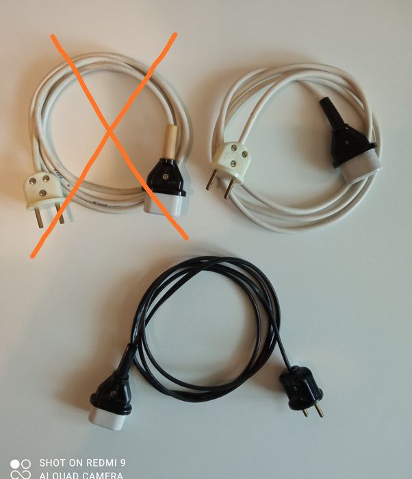 Шнур, кабель, провод от электро: самовара, чайника и др. из СССР .