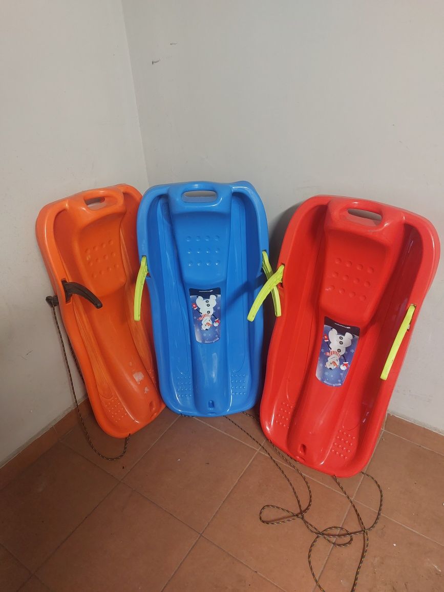 Sanki, ślizgi dziecięce 3 sztuki