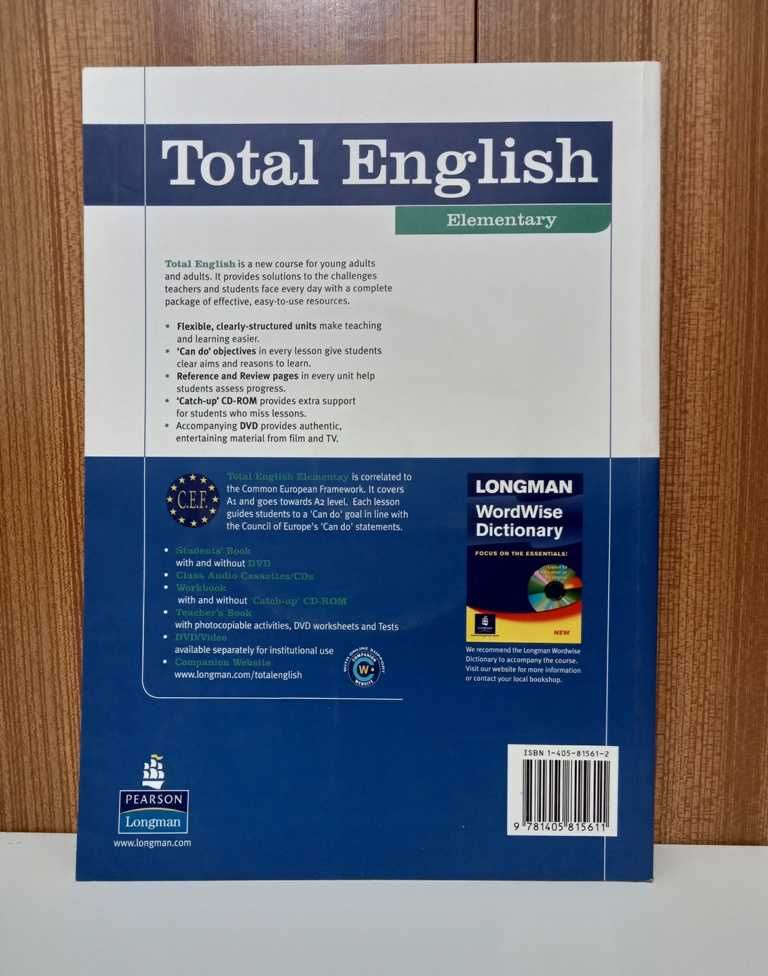 Angielski - Podręcznik TOTAL ENGLISH Elementary + DVD Nowy!!!