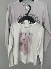 Nowa bluza Zara i nowa koszulka H&M, 134 cm