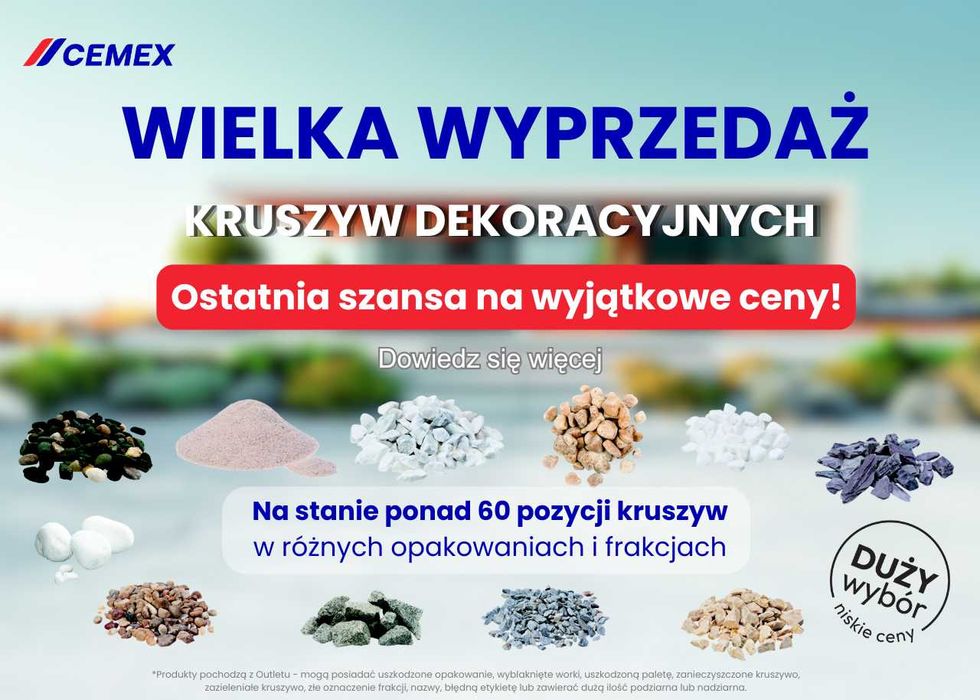 Kamienie dekoracyjne, grys granitowy, otoczaki – OUTLET, duży wybór!