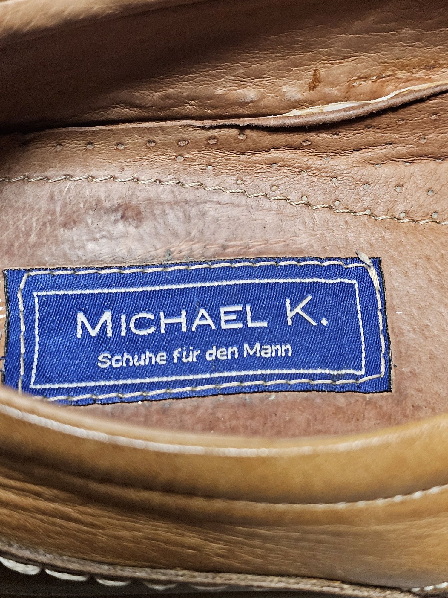 Mokasyny Michael K. roz. 41.5 skóra naturalna