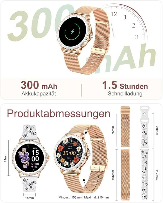 CIVO Smartwatch damski z funkcją telefonu/NOWY!