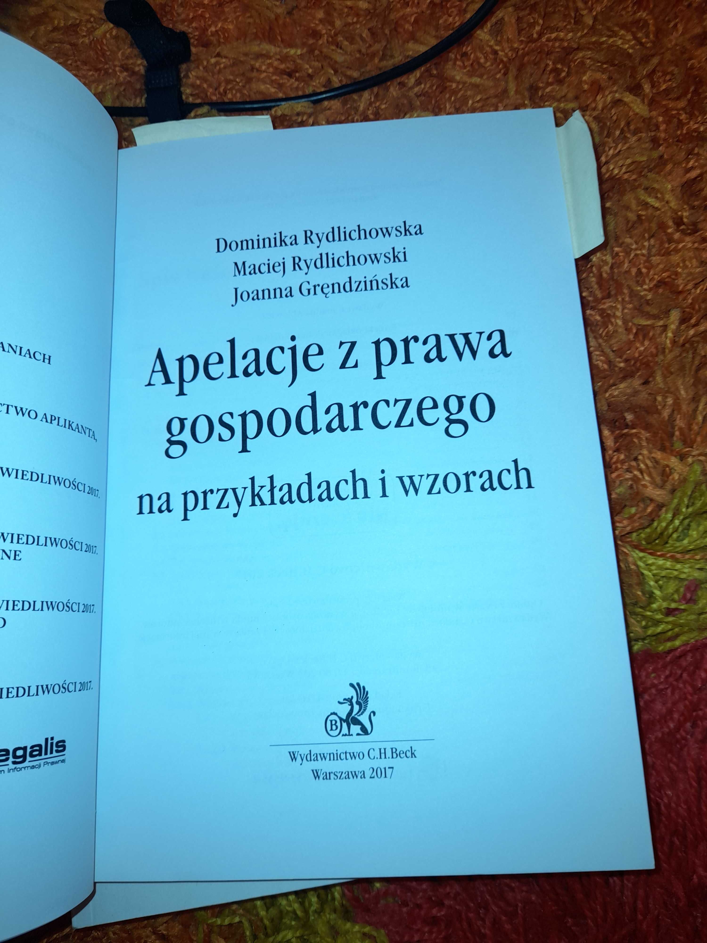 Apelacje z prawa gospodarczego Rydlichowska Rydlichowski Gręndzińska