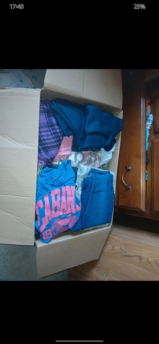 Caixa de roupa nova