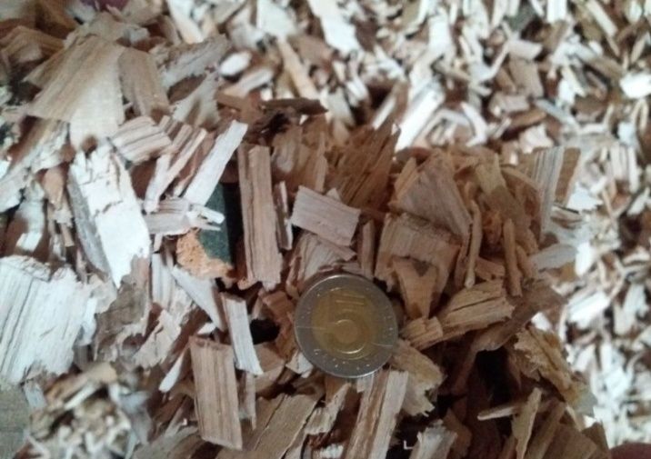 Zrębki bukowe suche