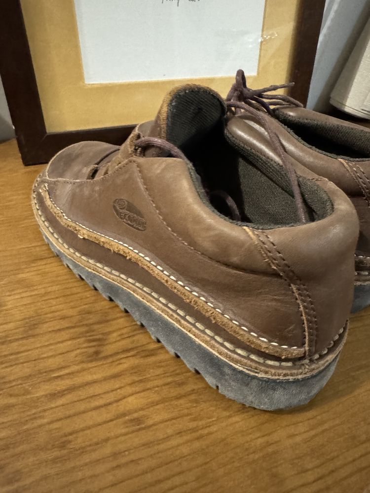 Sapatos em pele genuína - ecoway - tam. 37 unisexo
