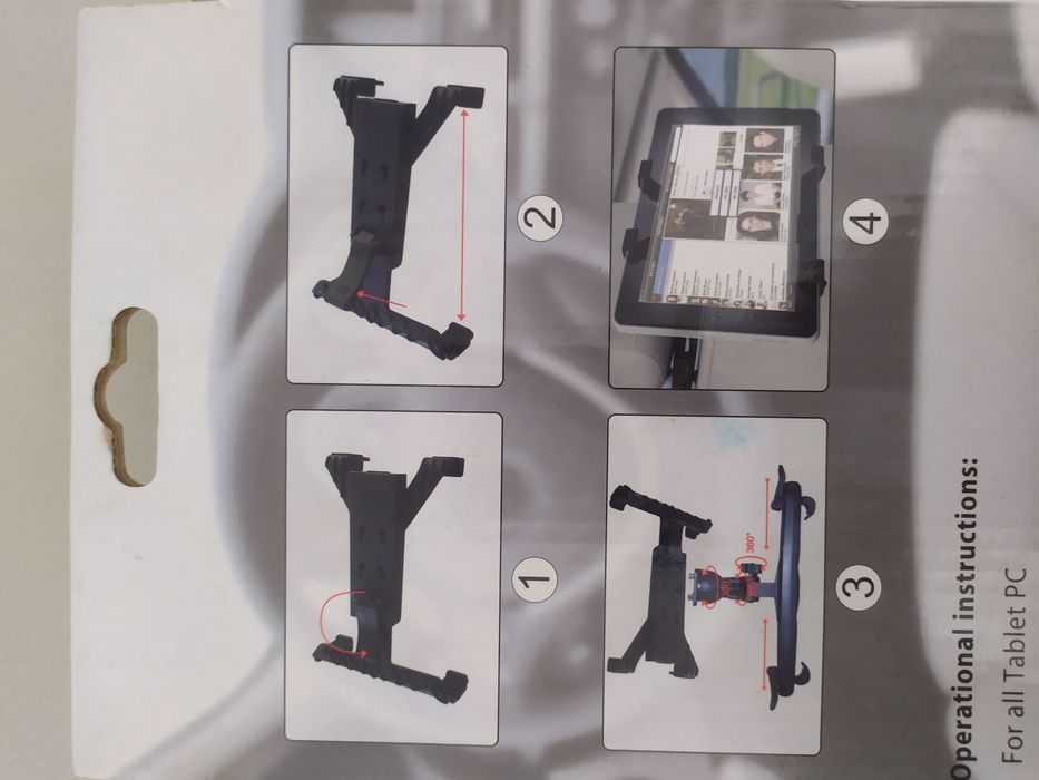 Тримач для планшету в авто, універсальний